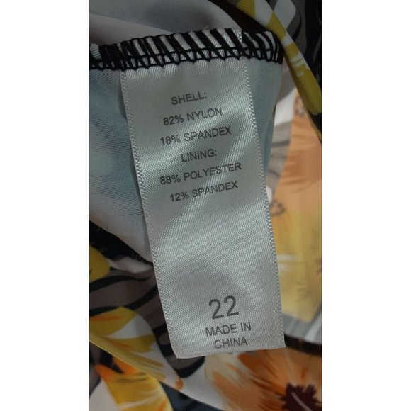 Two Piece Swimsuit Bow Waist Boy Short Style With Pockets Multicolor Size 22 - Picture 9 of 9